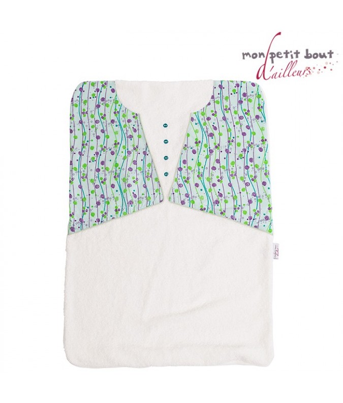 Housse Pour Matelas à Langer Béréby Violet Vert Housse Pour Matelas à Langer Béréby Violet Vert