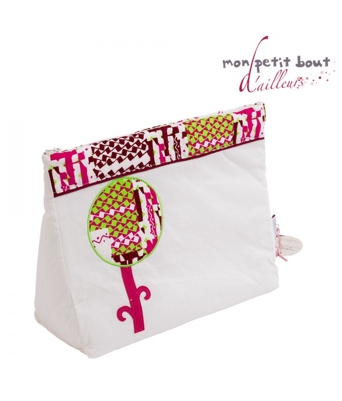 Trousse De Toilette Bebe Katiola Rose Blanc