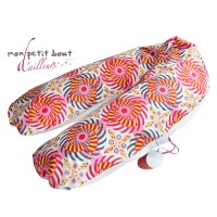 Coussin d'Allaitement Corpomed + Housse Issia Ecru Rose