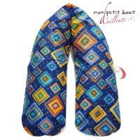 Housse Daloa Gris Bleu pour coussin Corpomed