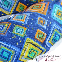 Housse Daloa Gris Bleu pour coussin Corpomed
